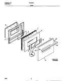 DOOR Diagram and Parts List for TGF605WCD2  Tappan Range