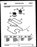BROILER PARTS Diagram and Parts List for 31-2452-00-01  Tappan Range