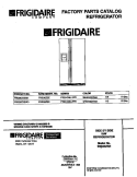 COVER Diagram and Parts List for FRS26ZSEB3  Frigidaire Refrigerator