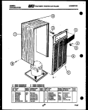 CABINET PARTS Diagram and Parts List for MC25S6GUNA  Gibson Dehumidifier