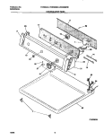 CONTROLS / TOP PANEL Diagram and Parts List for FDE336RET0  Frigidaire Dryer