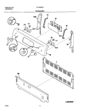 BACKGUARD Diagram and Parts List for FEF366BCC  Frigidaire Range