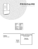 COVER Diagram and Parts List for LGHB2869LF3  Frigidaire Refrigerator