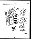 SHELVES AND SUPPORTS Diagram and Parts List for RS249NCD0  Frigidaire Refrigerator