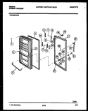 DOOR PARTS Diagram and Parts List for FV31M2WXHA  Gibson Freezer