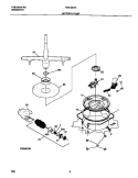 MOTOR Diagram and Parts List for FDB125RHB0  Frigidaire Dishwasher
