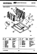 SYSTEM PARTS Diagram and Parts List for WAL092P1A1  Frigidaire Air Conditioner