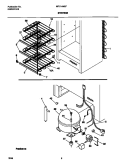 SYSTEM Diagram and Parts List for MFU14M2FW0  Frigidaire Freezer