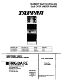 COVER Diagram and Parts List for TGO336BGW1  Tappan Wall Oven