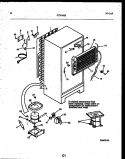 SYSTEM AND AUTOMATIC DEFROST PARTS Diagram and Parts List for GTL142WK2  Frigidaire Refrigerator