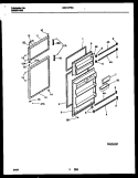 DOOR PARTS Diagram and Parts List for KRT21PNAW0  Kelvinator Refrigerator