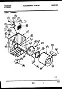 CABINET AND COMPONENT PARTS Diagram and Parts List for DG6900RW1  Frigidaire Dryer