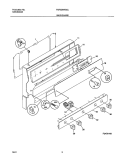 BACKGUARD Diagram and Parts List for FGF326WGSJ  Frigidaire Range