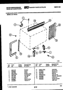 CABINET AND INSTALLATION PARTS Diagram and Parts List for AL117R1A1  Frigidaire Air Conditioner