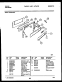 BACKGUARD Diagram and Parts List for 30-2232-00-01  Tappan Range