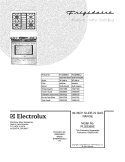COVER Diagram and Parts List for PLGS389ECJ  Frigidaire Range