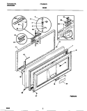 DOOR Diagram and Parts List for FFC20M7CW0  Frigidaire Freezer