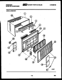 CABINET PARTS Diagram and Parts List for AW09NT5F1  Frigidaire Air Conditioner