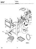 DISPENSER Diagram and Parts List for FRS22ZRGB3  Frigidaire Refrigerator