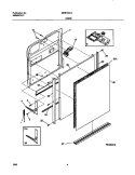 DOOR Diagram and Parts List for MDB120LGR0  Frigidaire Dishwasher