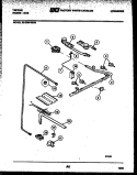 BURNER, MANIFOLD AND GAS CONTROL Diagram and Parts List for 30-2549-00-03  Tappan Range