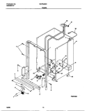FRAME Diagram and Parts List for WDP632GER0  Frigidaire Dishwasher