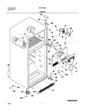 CABINET Diagram and Parts List for FRT18GS6AQ2  Frigidaire Refrigerator