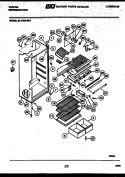 CABINET PARTS Diagram and Parts List for 95-1589-00-00  Tappan Refrigerator
