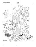 BODY Diagram and Parts List for FES366ESB  Frigidaire Range