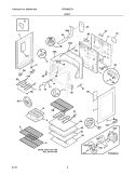 BODY Diagram and Parts List for FEFB89ECG  Frigidaire Range