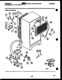 SYSTEM AND AUTOMATIC DEFROST PARTS Diagram and Parts List for GTN140WB3  Frigidaire Refrigerator