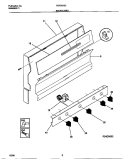 BACKGUARD Diagram and Parts List for TGF331SCWC  Tappan Range