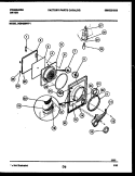 DOOR PARTS Diagram and Parts List for DG6420RW1  Frigidaire Dryer