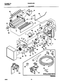 ICE MAKER Diagram and Parts List for FRS26ZNJSB0  Frigidaire Refrigerator