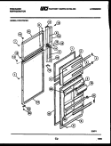 DOOR PARTS Diagram and Parts List for FPD17TIFA1  Frigidaire Refrigerator