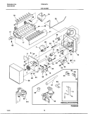 ICE MAKER Diagram and Parts List for FRS23ZTJW1  Frigidaire Refrigerator