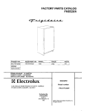COVER Diagram and Parts List for FFU17FC3AW0  Frigidaire Freezer