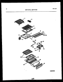 SHELVES AND SUPPORTS Diagram and Parts List for MRT17CHAY0-23  Tappan Refrigerator