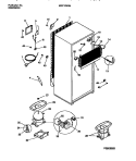 COOLING SYSTEM Diagram and Parts List for WRT17NRBD2  Frigidaire Refrigerator