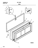 DOOR Diagram and Parts List for MFC15M3BW2  Frigidaire Freezer