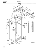CABINET Diagram and Parts List for MRT18GREW0  Frigidaire Refrigerator