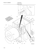 CABINET/DRUM Diagram and Parts List for SAGQ7000FS1  Electrolux Dryer