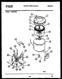 Part Location Diagram of 131033000 Frigidaire TUB-SPLASH