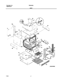 BODY Diagram and Parts List for FEB24S2ASA  Frigidaire Wall Oven