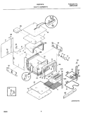 CAVITY / ELEMENTS Diagram and Parts List for FEB702CEBH  Frigidaire Wall Oven