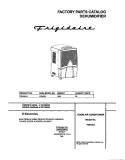 COVER Diagram and Parts List for FDH30J4  Frigidaire Dehumidifier