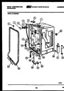 TUB AND FRAME PARTS Diagram and Parts List for SU180MXV2  Frigidaire Dishwasher