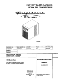 COVER Diagram and Parts List for FAK083J7V4  Frigidaire Air Conditioner