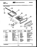 BROILER DRAWER PARTS Diagram and Parts List for 30-1049-23-05  Tappan Range