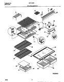 SHELVES / CONTROLS Diagram and Parts List for MRT15DNCW1  Frigidaire Refrigerator